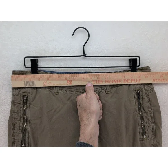 Athleta Cargo Hiking Jogger Pants Army Green Zip Pockets Size 10 Tactical Style - Picture 5 of 13